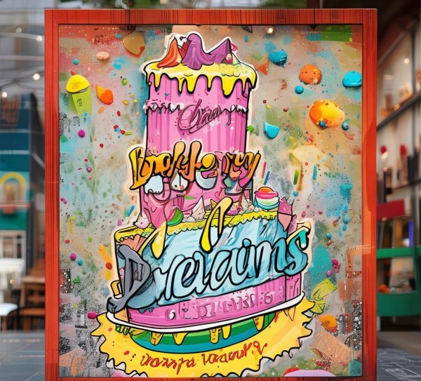 蛋糕店的特色广告牌宣传案例,创意与创新的完美融合