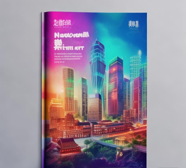 南岸区设计与文化融合,科技助力未来,年轻一代活力与创新的广告宣传册设计。